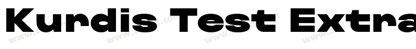 Kurdis Test ExtraCo字体转换